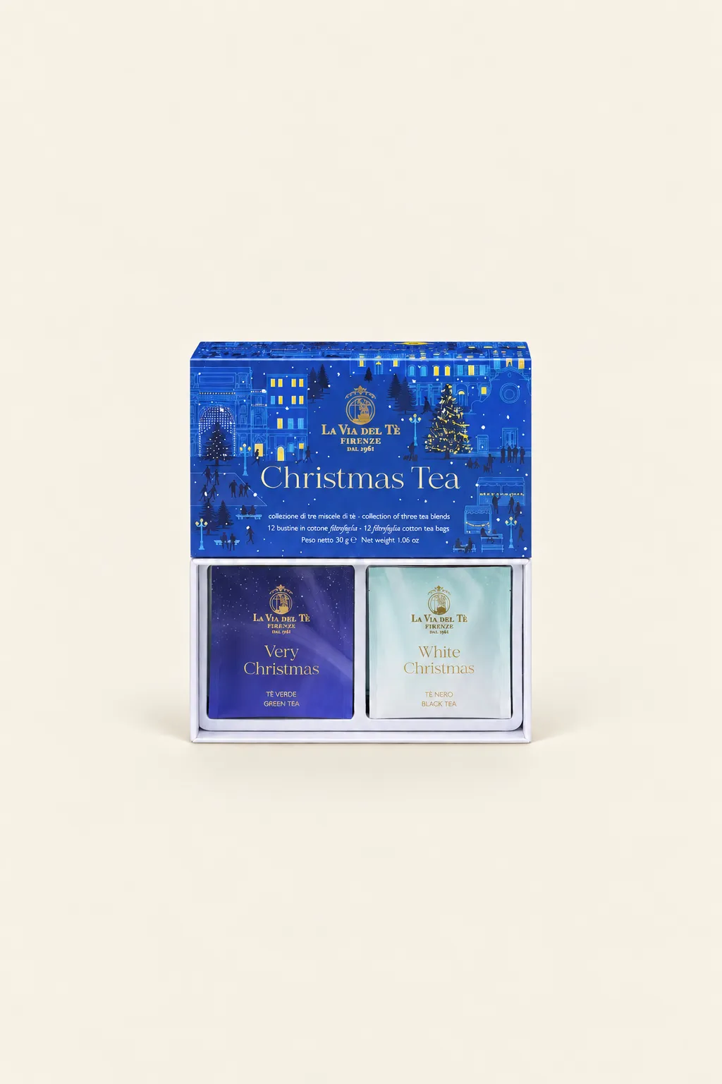 Christmas tea gift box – 12 cotton tea bags