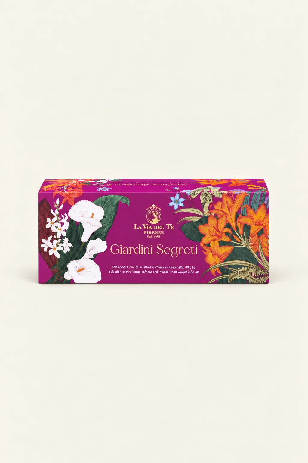 Cofanetto regalo tè Giardini Segreti – 2 lattine e infusore
