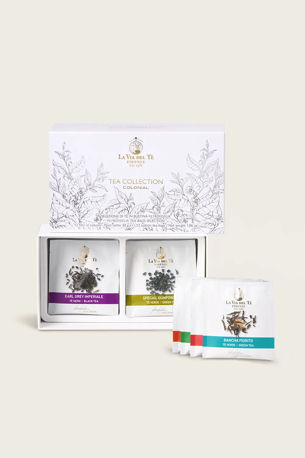 Coffret cadeau de thé – 12 sachets en coton