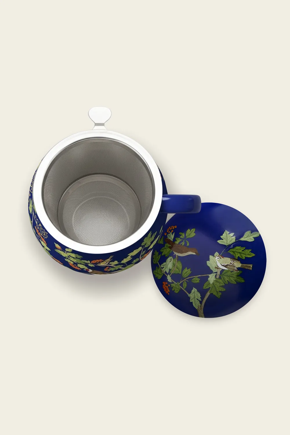 Tea Mug - Foliage Midnight blue