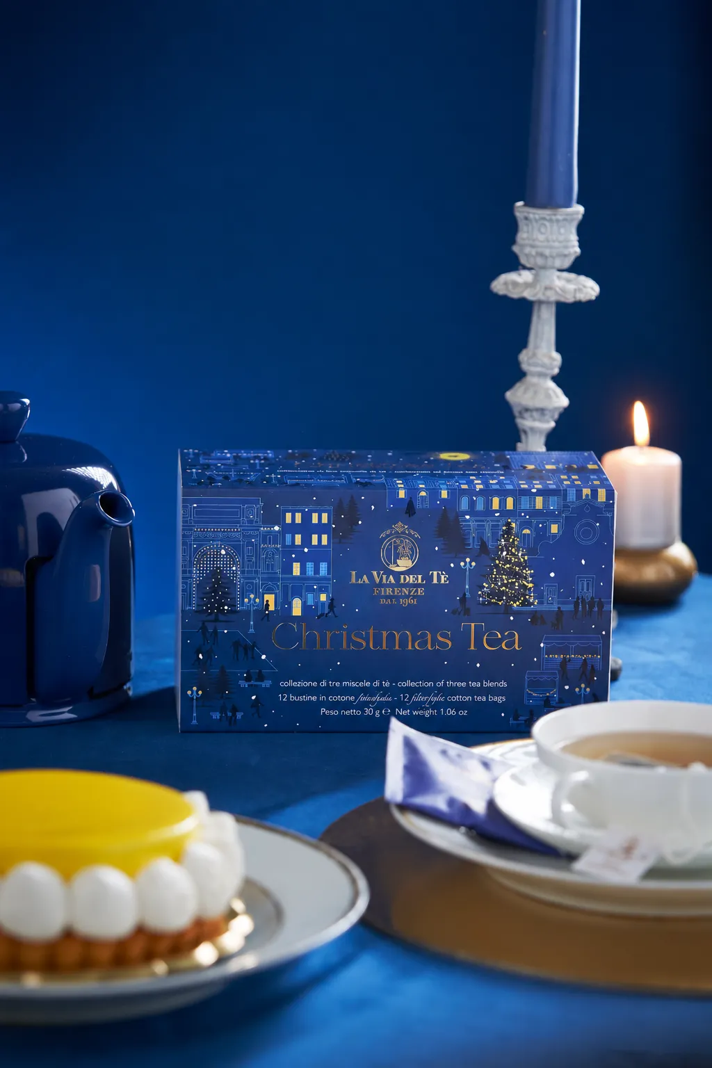 Christmas tea gift box – 12 cotton tea bags