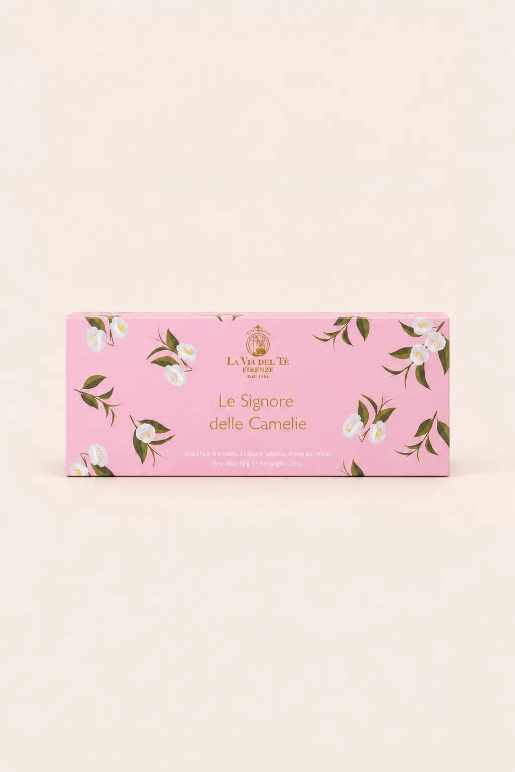 Coffret cadeau de thé Le Signore delle Camelie – 2 boîtes et infuseur