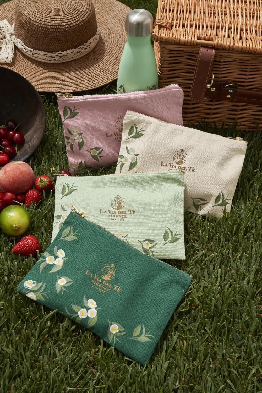Pochette Con Zip - Verde Bosco