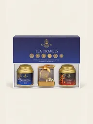 Coffret cadeau de thé Tea Travels – 2 boîtes et infuseur