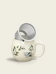 Tea Mug - Camelia Ivory