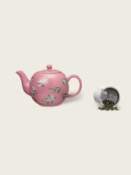 Théière Camelia Rose En Porcelaine
