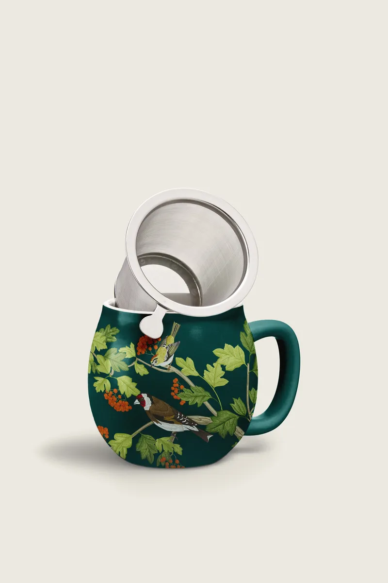 Tea Mug - Foliage Dark green