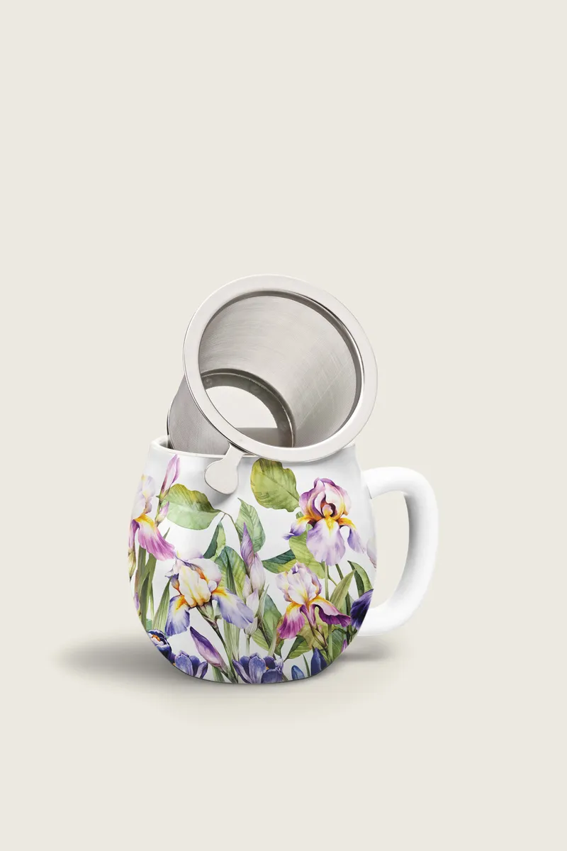 Tisanière - Bouquet Iris
