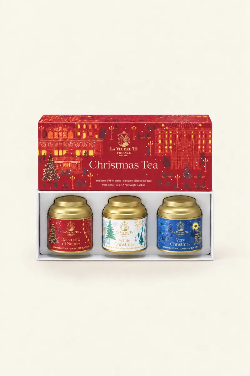 Christmas tea gift box – 3 tins